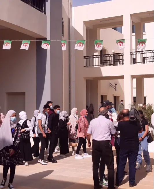 Reception ceremony for students with their parents